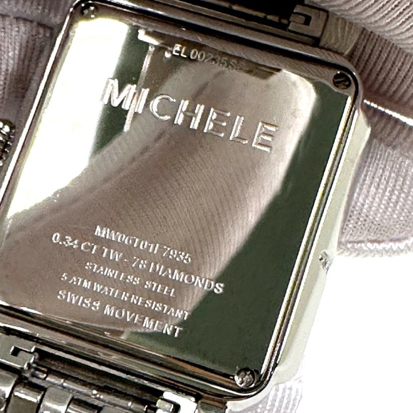 MICHELE: Deco Safari Zebra Rose Diamond Watch - Picture 6 of 12